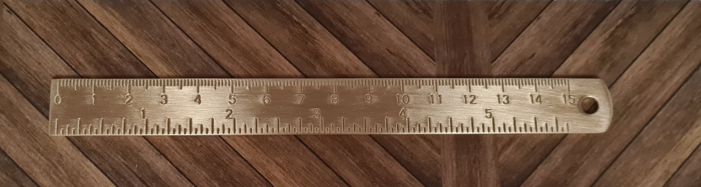 Metall-Lineal - Gold