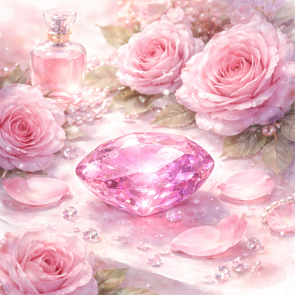 Diamond Painting Duftwachs - Rosa Saphir