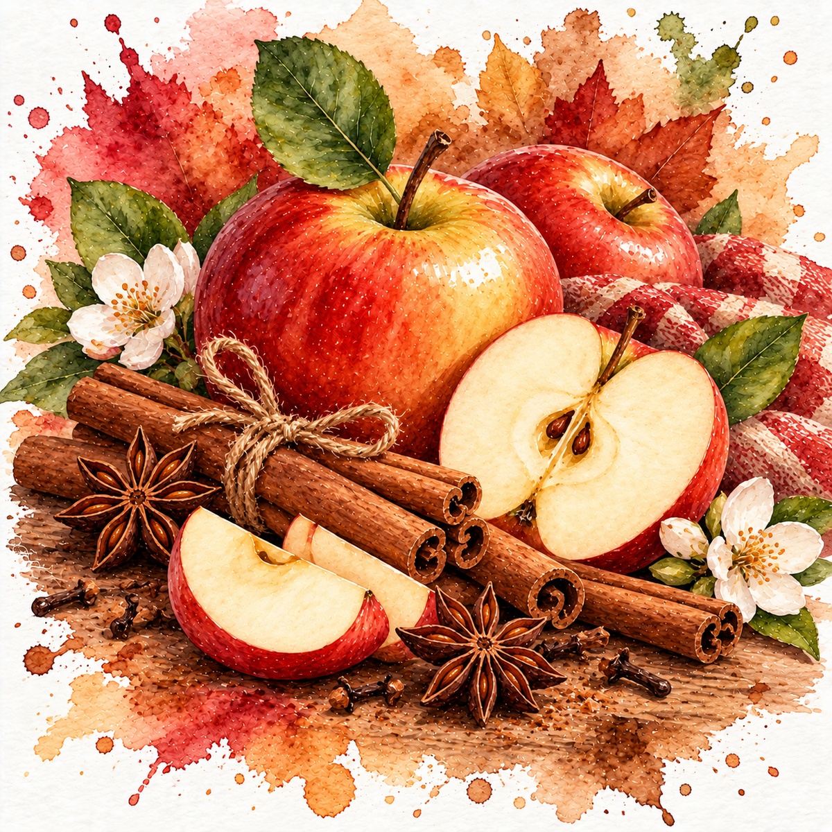 Diamond Painting Duftwachs - Apfel & Zimt