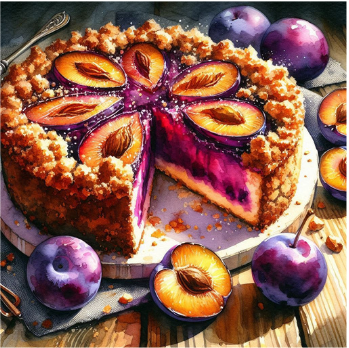 Diamond Painting Duftwachs - Pflaumenkuchen