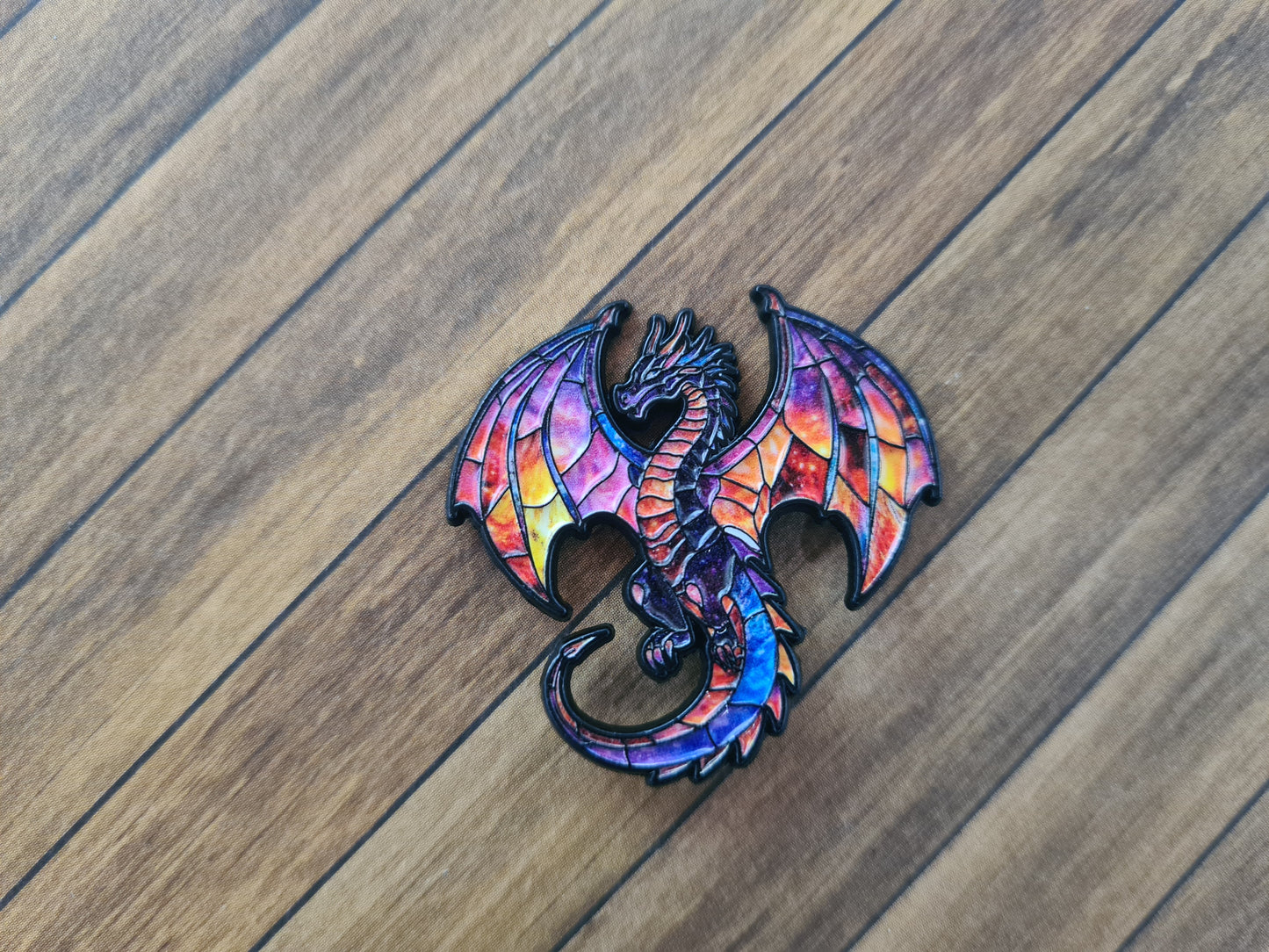 Buntglas Drache -1