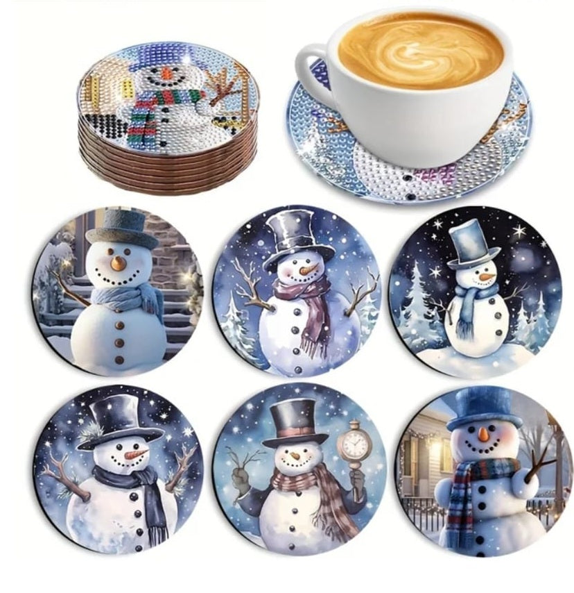 Untersetzer - Schneemänner