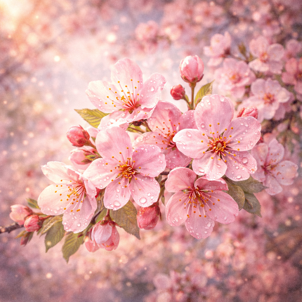 Diamond Painting Duftwachs - Kirschblüte