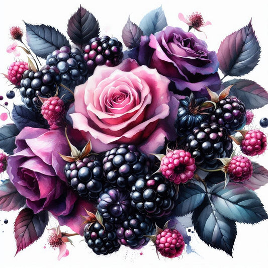 Diamond Painting Duftwachs - Brombeerrose