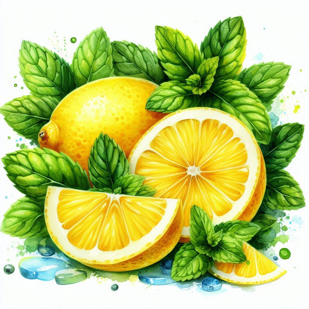 Diamond Painting Duftwachs - Zitrone & Minze