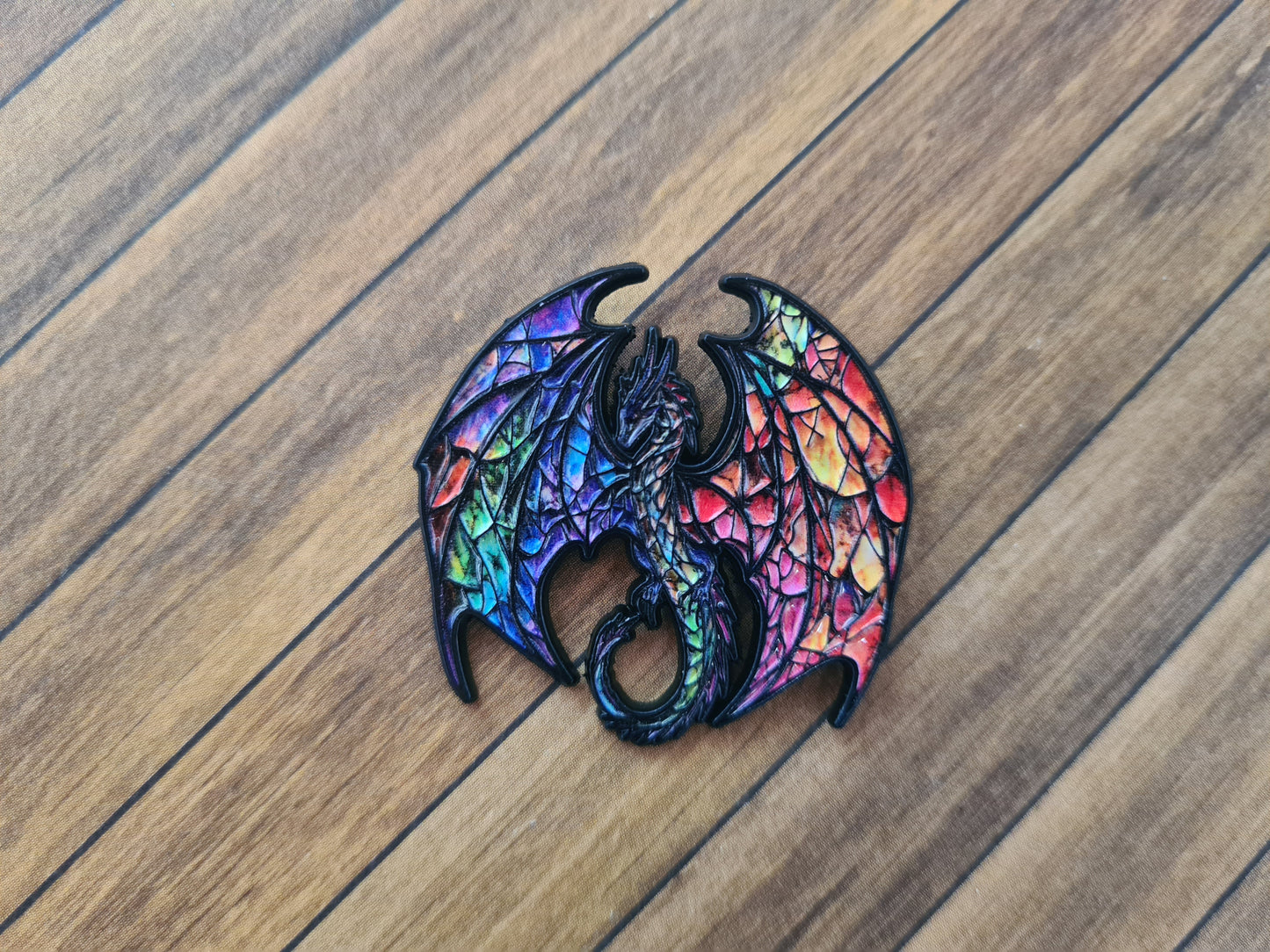 Buntglas Drache -2