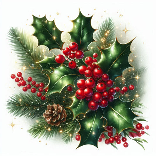 Diamond Painting Duftwachs - Holly Berry